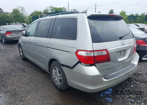 2007 Honda Odyssey Ex-L из США, поврежденный, VIN 5FNRL386X7B104029